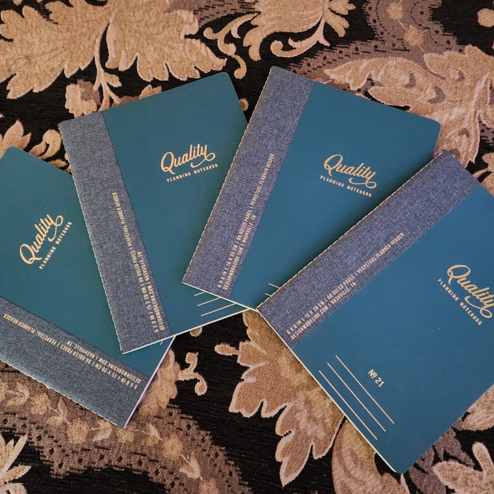 Quality Planning Notebook - 4 in Total - Beautiful